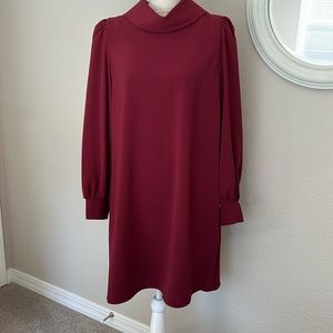Alex Marie Maroon Dress with Pockets.